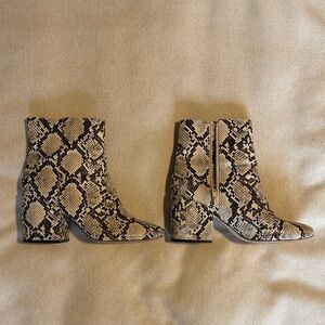 Urban Outfitters Snakeskin Pattern Ankle Boots